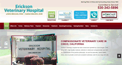 Desktop Screenshot of ericksonveterinaryhospital.com